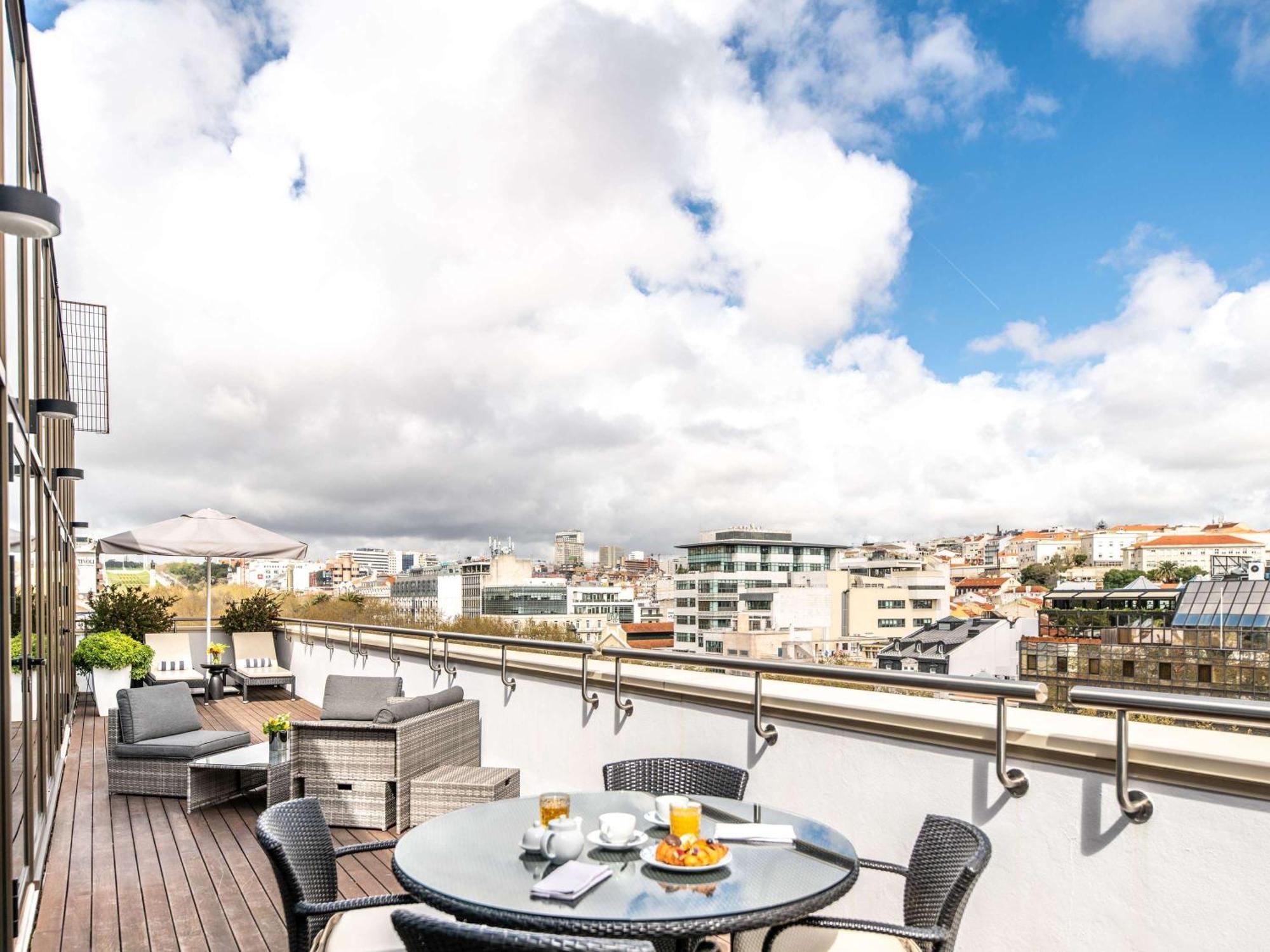 Lisboa 里斯本索菲特大饭店酒店 外观 照片 View from the rooftop